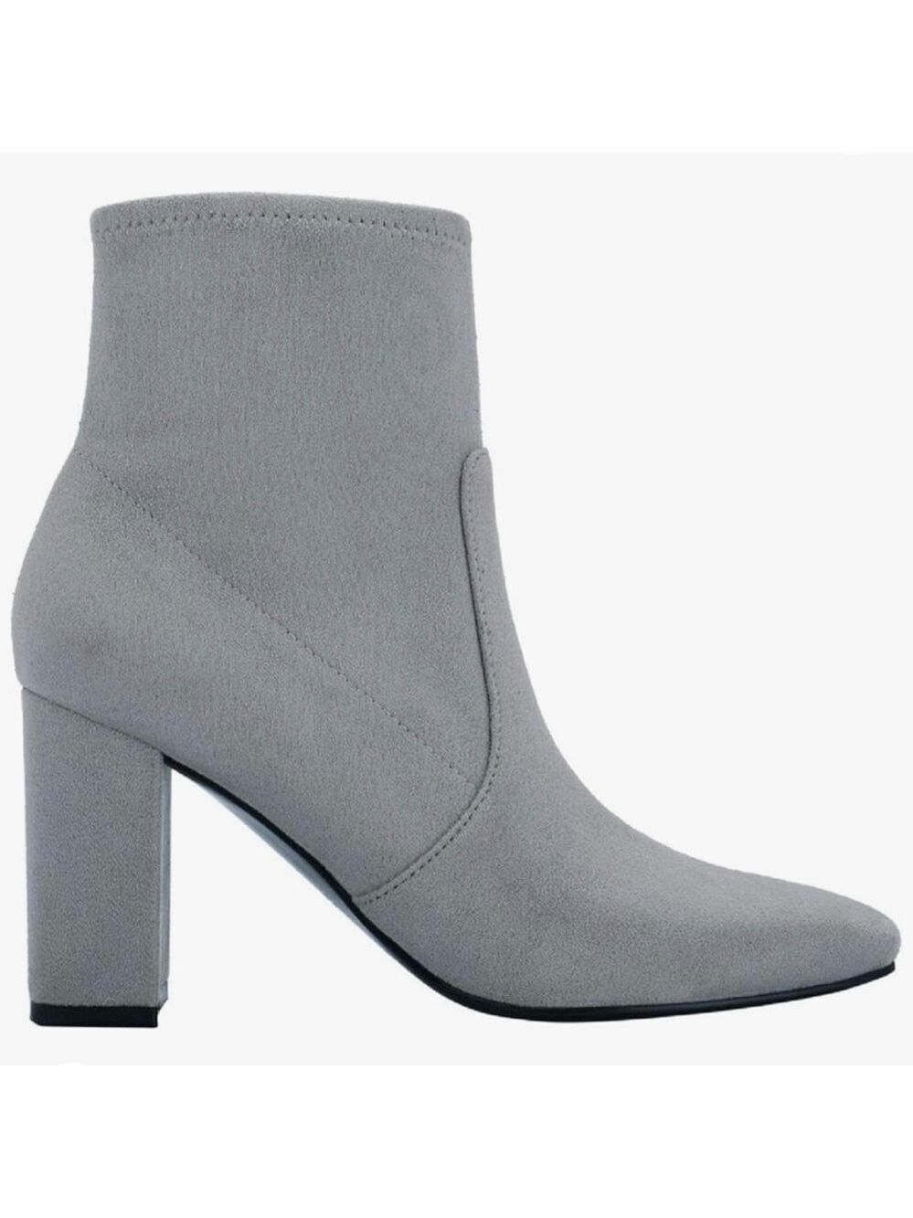 Marc Fisher Light Grey Needit Ankle Boots Faux Suede Size 8 or 8.5 M